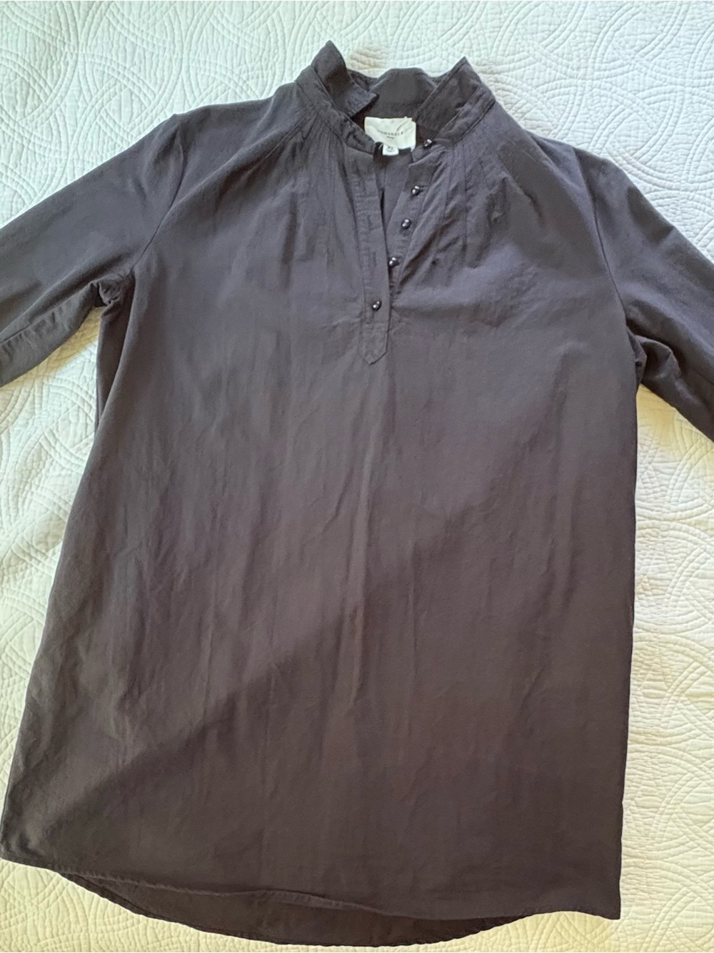 Tuckernuck Pomander Place Polly Popover Dress XL Black 100% Cotton - Picture 3 of 8